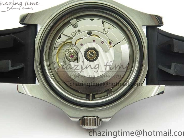 0130 Yacht-Master 116655 ARF SS Custom Made Black Ceramic Bezel on Oysterflex Rubber Strap A HighPerformance 3064